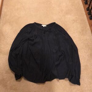 RAMY Brook black sheer blouse